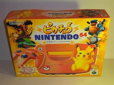 Nintendo N64 Console System Pikachu Orange Boxed Rare