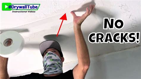 How To Apply Drywall Tape To Your Ceiling Repairs No More Cracks