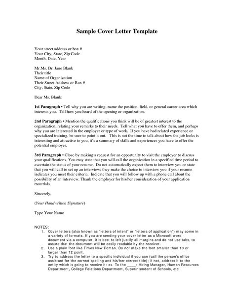 address  cover letter  project scope template