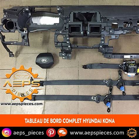 Tableau de bord complet HYUNDAI KONA 🟧 INCLUS AIRBAGS + CEINTURES 🚚