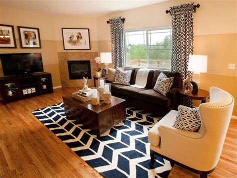 Contemporary Neutral Living Room With Corner Fireplace Hgtv