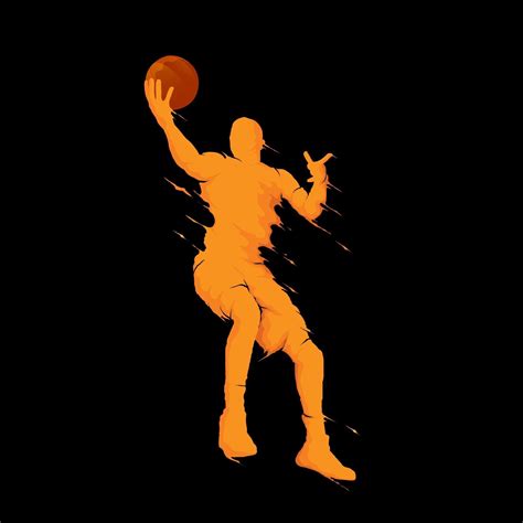 Basketball Rebound Jump Silhouette 2312376 Vector Art At Vecteezy