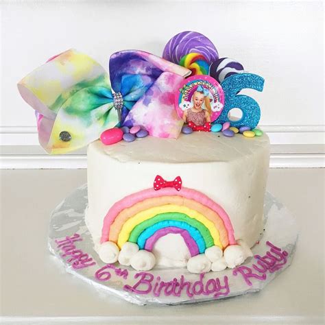Rubys Jojo Siwa 6th Birthday Cake My Cakes Ive Made In 2019 Jojo