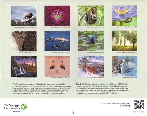 2024 Wall Calendar The Nature Conservancy