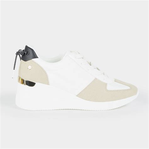 Luella Nylon And Suede Wedge Sneakers