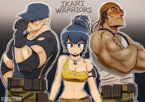 leona heidern ralf jones and clark still the king of fighters and 2 more drawn by rog rockbe