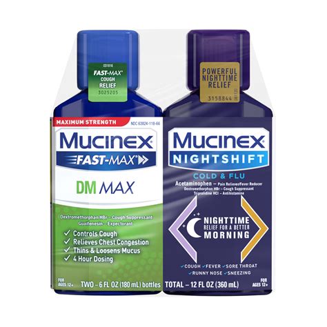 Maximum Strength Mucinex Fast Max Dm Max Mucinex Nightshift Cold And Flu Combo Mucinex Usa