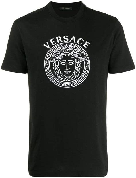 Versace Printed Logo T Shirt Tshirt Logo Print Logo Mens Tshirts