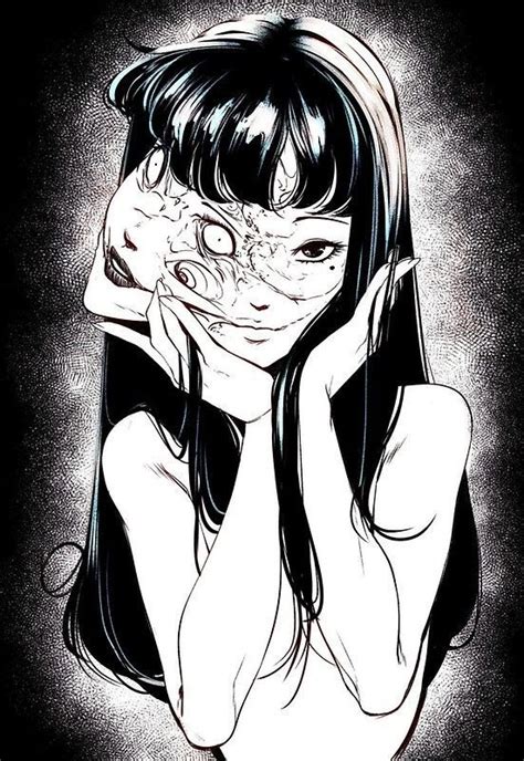 Tomie Poster De Junji Ito Por Pinkbabygirl Junji Ito Horror Art