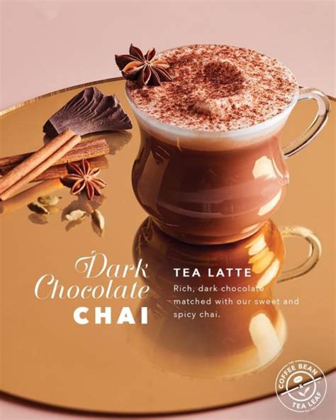 Coffee magic and health benefits. The Coffee Bean Dark Chocolate Chai
