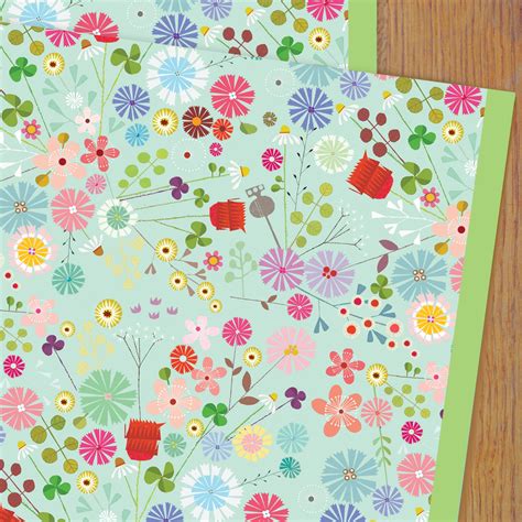 T Wrap Floral Wrapping Paper Kali Stileman Publishing