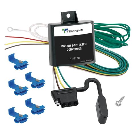 Trailer wiring testers can help ensure that towing is done in a safe and legal manner. Tow Ready® 119178 - 3-Wire to 2-Wire Systems Tail Light Converter with Integrated Circuit Protection