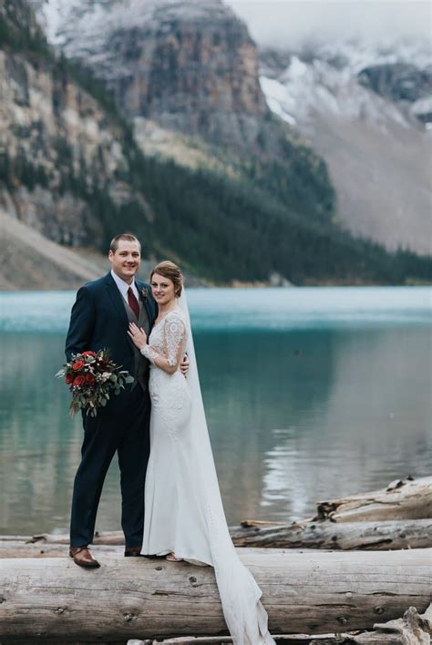 Moraine Lake Elopement With Ceremony At Fairmont Chateau Lake Louise