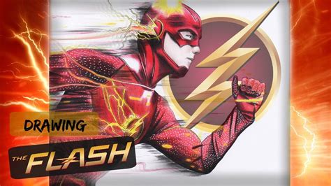 Speed Drawing The Flash Barry Allen Youtube