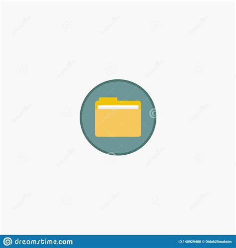 Folder Icon Folder Business Vector Illustration Eps 10 Stock