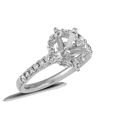 marquise and round diamond halo engagement ring shane co