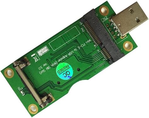 Powerday Mini Pci E To Usb Adapter With Sim Card Slot For Wwanlte