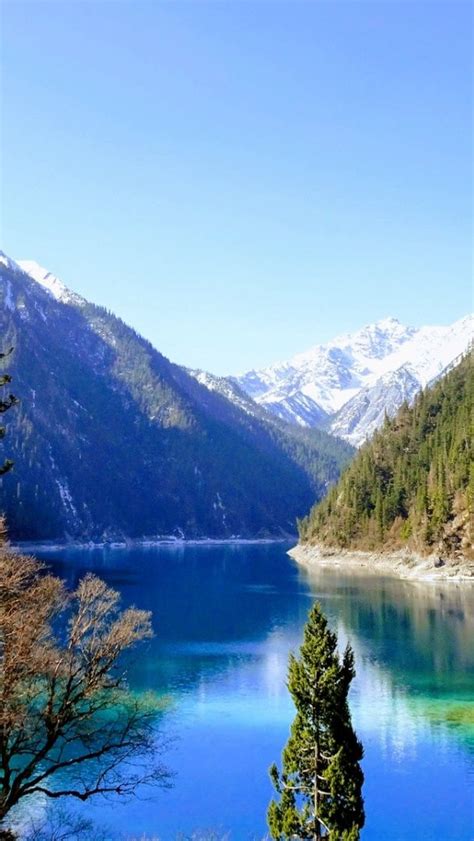 Long Lake In Jiuzhaigou Jiuzhai Valley National Park Wallpaper Backiee