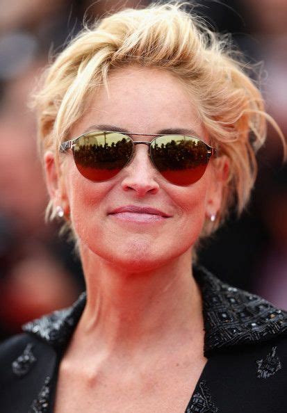 Sharon Stone Aviator Sunglasses Sharon Stone Short Hair Short Hair