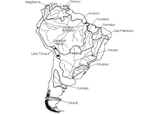 1 South Americas Major River Basins And Wetlands Download