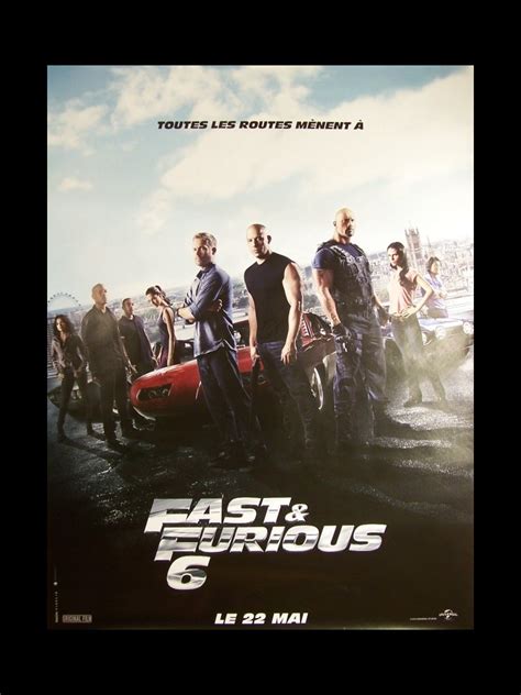 Fast And Furious 6 C - Affiche du film FAST AND FURIOUS 6 (AFFICHE ROULÉE) - CINEMAFFICHE
