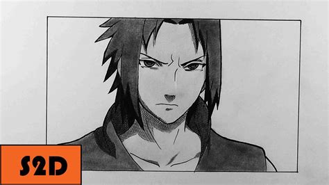 How To Draw Sasuke Uchiha Pencil Youtube