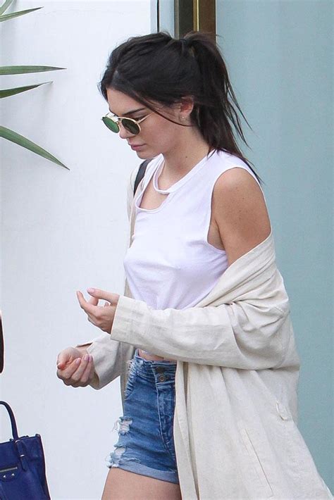 Kendall Jenner Puts Her Nipple Piercing On Display In La