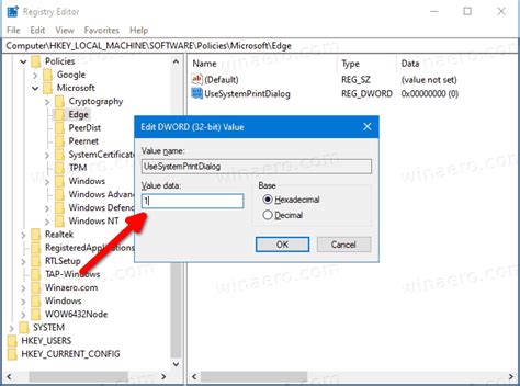 How To Enable System Print Dialog In Microsoft Edge