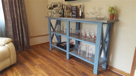 This absolutely unique ana white coffee table that you see here is hardly going to cost you around $60. Ana White | Rustic X TV Console modified to 42" Dry Bar ...