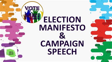 English Writing And Speech Task Prefect Election Manifesto And Campaign
