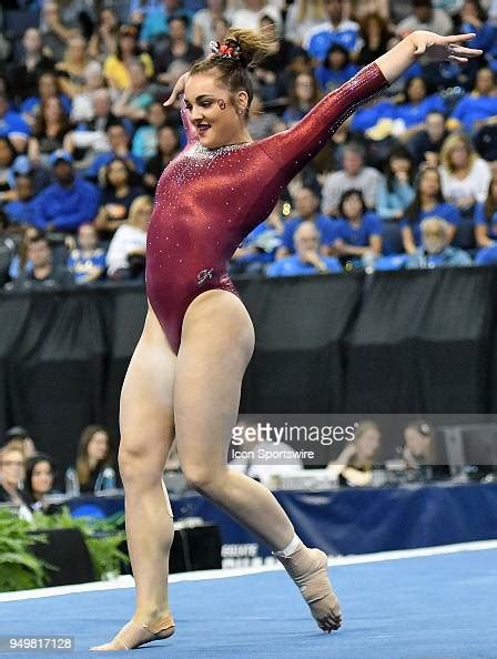 Maggie Nichols Of Oklahoma Performs Her Floor Exercise During The