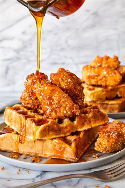 Honey Fried Rooster And Waffles Tasty Made Simple