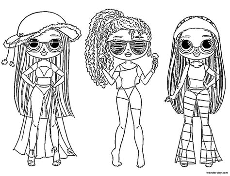 Here are just a few of the pages our daughter colored. Coloring pages LOL OMG. Download or print new dolls for free