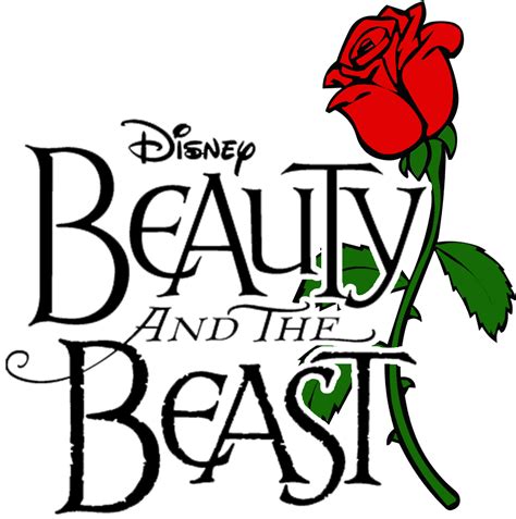 Beauty And The Beast Rose Silhouette Png Free Logo Image