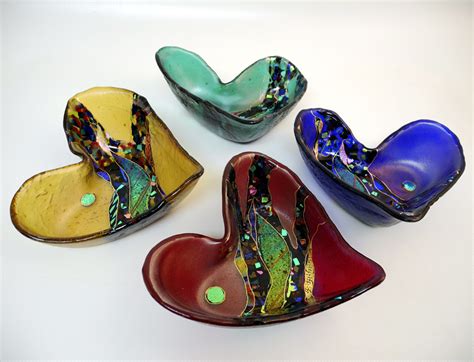 Crazy Heart Bowl By Karen Ehart Art Glass Bowl Artful Home