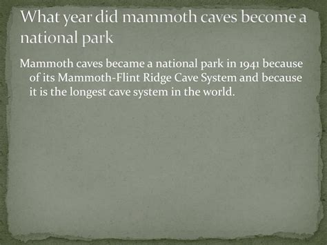 Ppt Mammoth Caves Powerpoint Presentation Free Download Id2565054