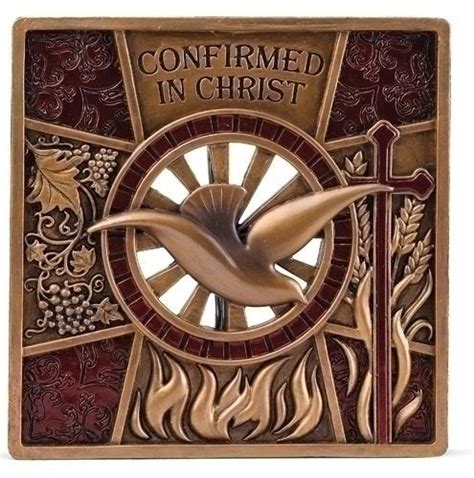 Jesus Holy Spirit Dove Wall Plaque Confirmed In Christ Amazing
