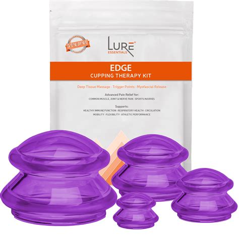 Lure Essentials Edge Cupping Set Of 4 Joyful Purple