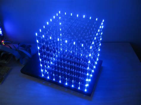 Led Cube 8x8x8 Led Cube Arduino Arduino Projects Arduino