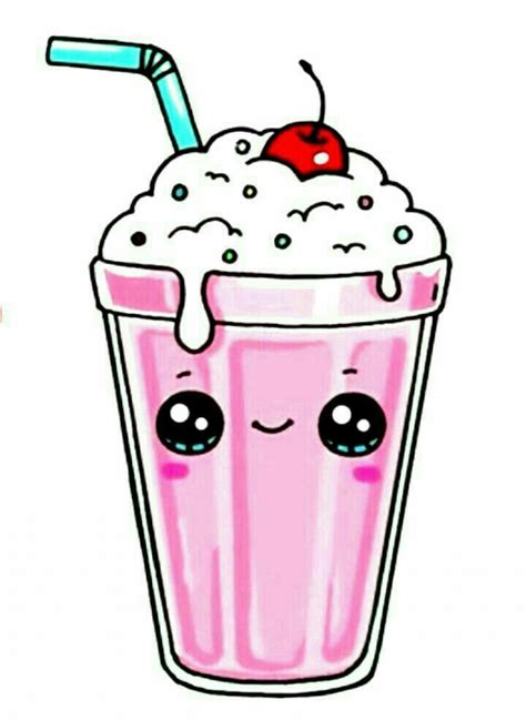 milkshake sticker kawaii doodles cute kawaii drawings cute easy drawings
