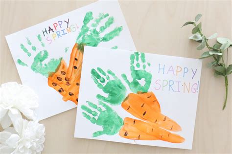 Handprint Carrot Craft Toddler At Play