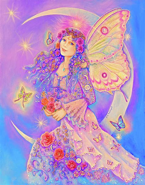 Moon Fairy Goddess Painting By Judy Mastrangelo Pixels