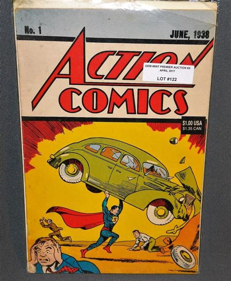 Sold Price Superman Action Comics 1 Reprint Of 1938 1st Appearance Dc