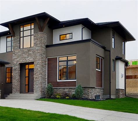 35 Stunning Modern Home Exterior Color Ideas Exterior Paint Colors