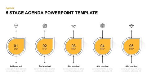 5 Step Agenda Powerpoint Template And Keynote Slide Riset