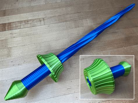 Collapsing Dual Extrusion Drill Sword 3d Model By 3dprintingworld On