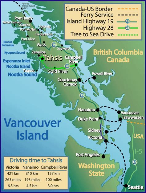 Vancouver Island British Columbia Canada Map Canada Travel Canada