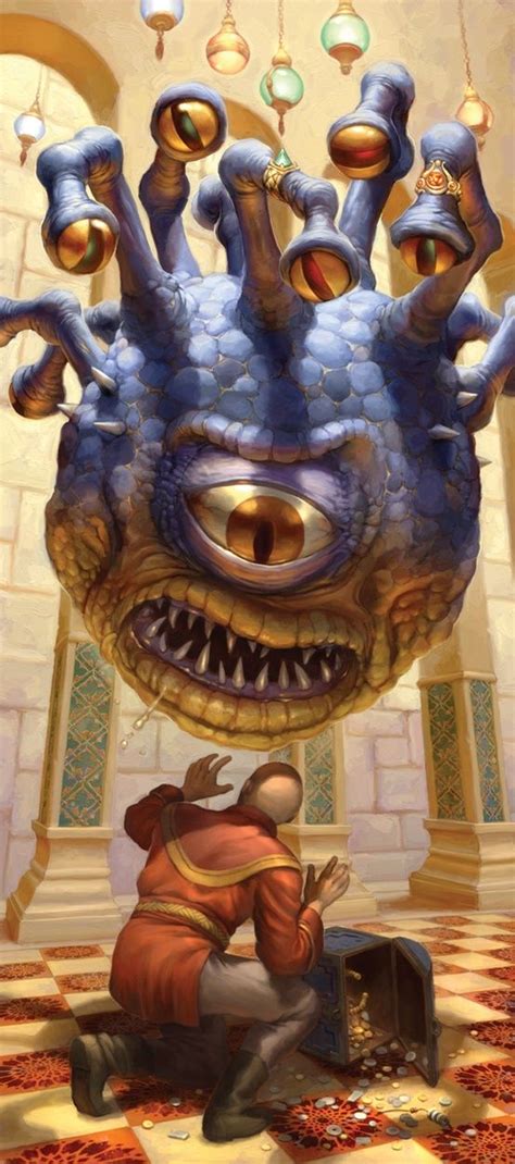 Beholder Heroic Fantasy 3d Fantasy Fantasy Monster Monster Art