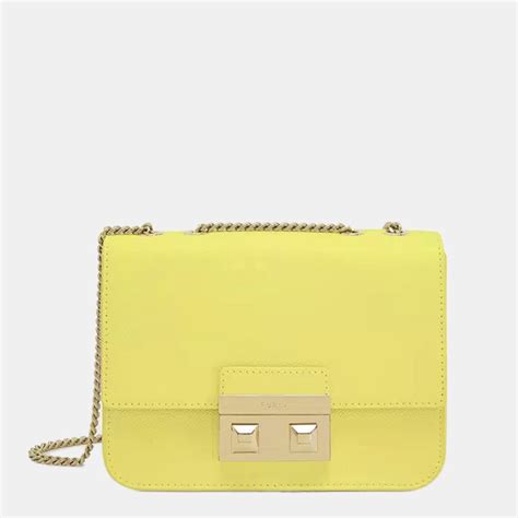 Furla Yellow Fluo Leather Mini Bella Crossbody Bag Shopstyle