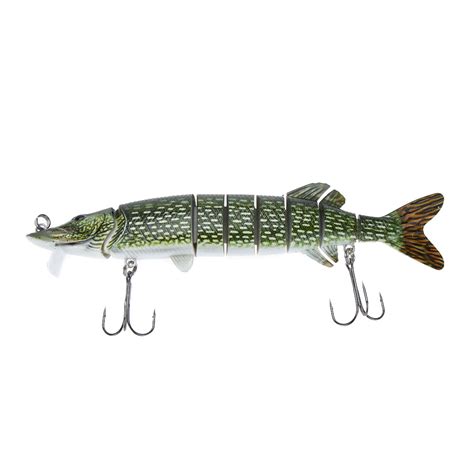 Lixada 8 20cm 67g Lifelike Multi Jointed 8 Segement Pike Muskie